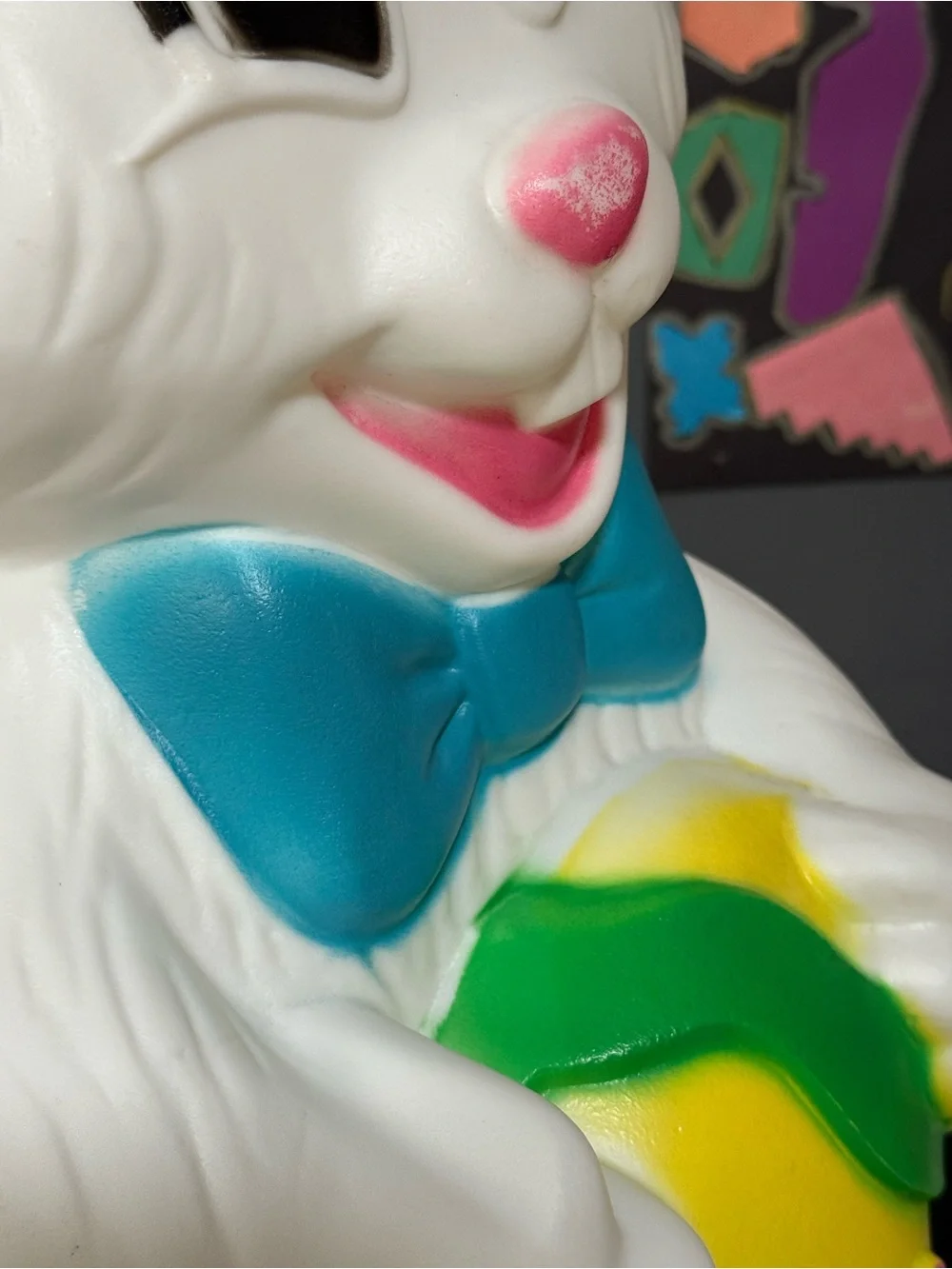 Vintage 27” Sun Hill Easter Bunny Blow Mold Indoor/Outdoor Decoration (No Light)